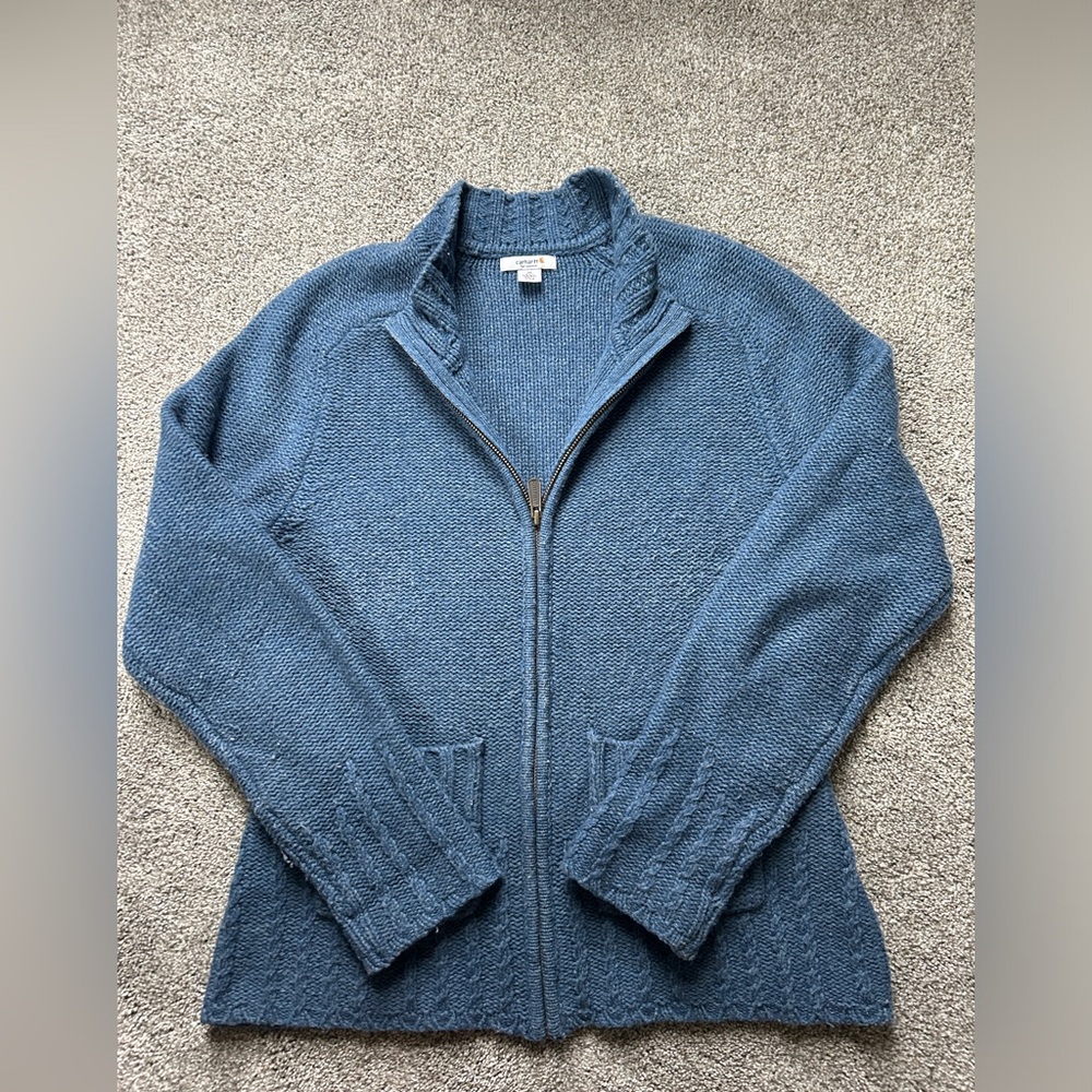 Carhartt for Women Blue Zip-Up Sweater